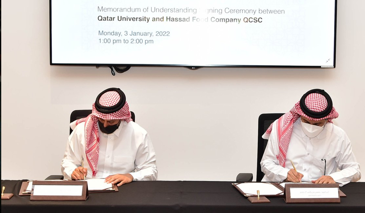 Qatar University and  Hassad Food